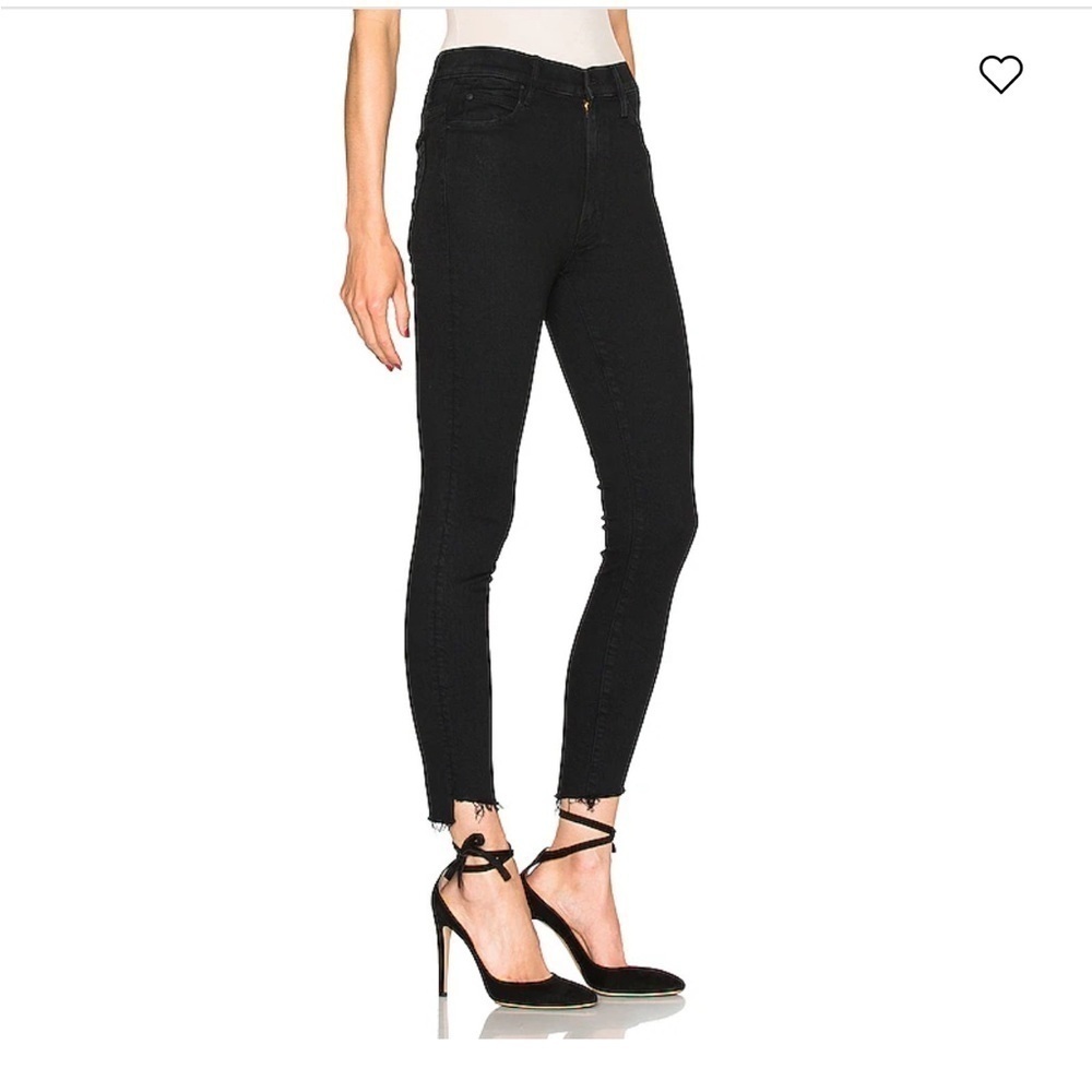 Mother stunner zip ankle step gray not guilty black jeans . Size 25. - Picture 2 of 15